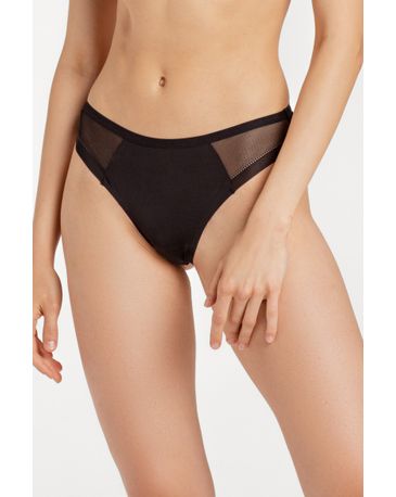 Трусы женские MELLE ML0901 Трусы бразилиана - черный