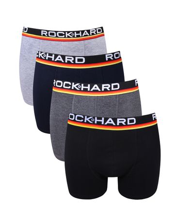 Трусы-боксеры однотонные классика ROCKHARD